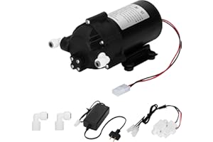 2024 Upgraded Betollo 6800 Booster Pump Kit, Suitable for Household Reverse Osmosis Water Filtration System Standards or Manifolds up to 100 GPD,Bring a High-Voltage Switch