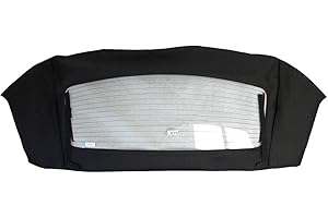 Sierra Auto Tops & Seats Convertible Top for 1994-2004 Ford Mustang - Black, Sailcloth Vinyl - Heated Glass Window Only, Convertible Top Replacement - Mustang Convertible Top, Window Section Only