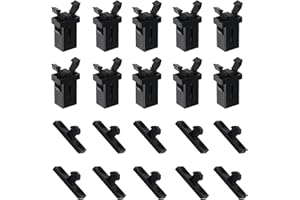 SING F LTD 10 Pairs of Touch Top Lid Bin Latch Lock Plastic Spare Repair Replacement Black Compatible with Brabantia 3 to 50 Litre