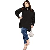 City Chic Women's Plus Size Neck Tie Tunic