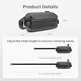 tomtoc Compact EDC Sling Bag Black, 3L Crossbody for Switch iPad Mini 7 view 7