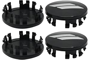 MDEOOSKY 4Pcs 6CZ27DX8AA 63mm 2.5" Wheel Center Cap Covers, Replacement for Dodge Challenger, Charger, Durango Replace 6CZ27RM8AA (Black)