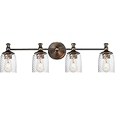 Maxim 21354 Swirl 4 Light 33" Wide Vanity Light - Antique Bronze