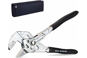 Oreilet 7 Inch Quick Adjust Pipe Pliers Wrench, 40mm Opening 25 Tooth Gear Adjustable Wrench, Water Pump Pliers for Plumbing 