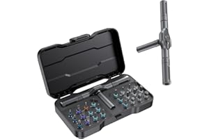 ASNISH 24 in 1 Magnetic Screwdriver Set Precision Screwdriver Mini Removable self-assembly Magnetic DIY Precision Tool kit for Furniture, Computer, Laptop,PC and Bicycle