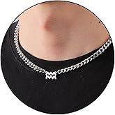 GLITTO Zodiac Sign Necklace for Men Boys Women, Stainless Steel Constellation Horoscope Astrology Pendant necklace, Cuban chain 18+2 inches