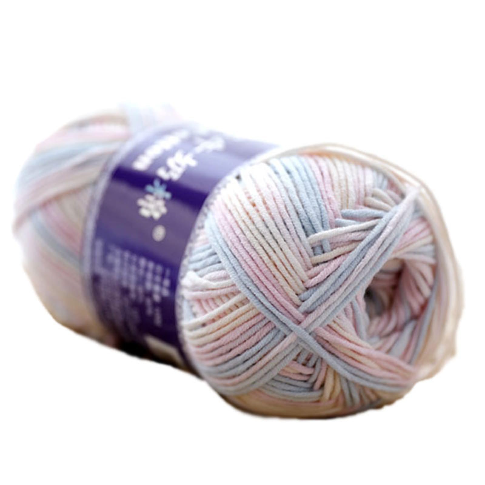 Yarn Soft Knitting Cotton Yarn for Knitting and Crochet 100g (Creamy White), Ideal for Beginners, Kids Crafts