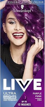 Schwarzkopf LIVE Purple Punk 094 Semi-Permanent Hair Dye - Up to 15 Washes