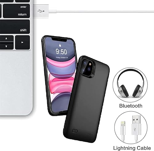 iCatchy Battery Case for iPhone 11, 8200mAh Extended Portable