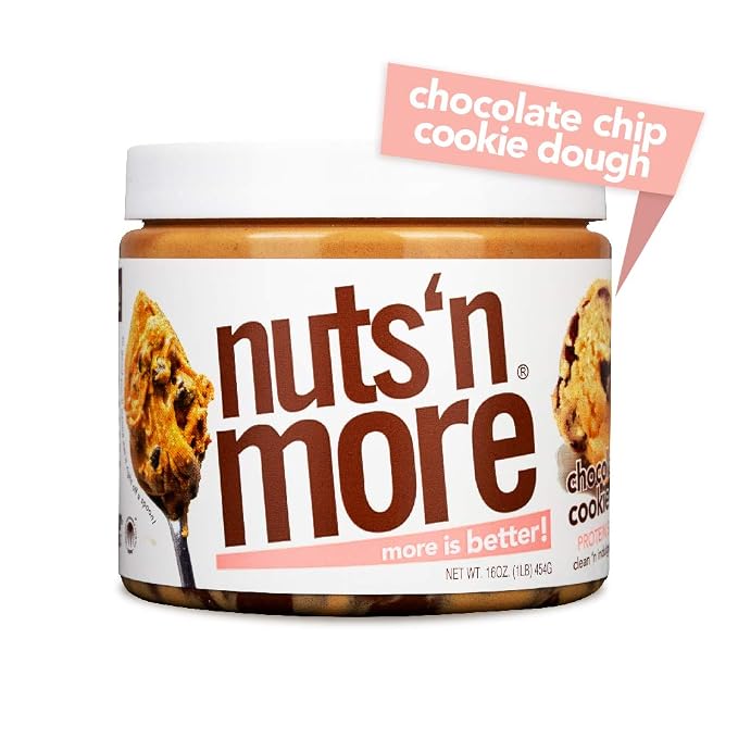 Nuts N More Chocolate Chip Cookie Dough Peanut Butter Spread All Natural High Protein Nut Butter Healthy Snack Omega 3s And Antioxidants Low #whole #foods #cookie #dough Nuts N More Chocolate Chip Cookie Dough Peanut Butter Spread All Natural High Protein Nut Butter Healthy Snack Omega 3s And Antioxidants Low