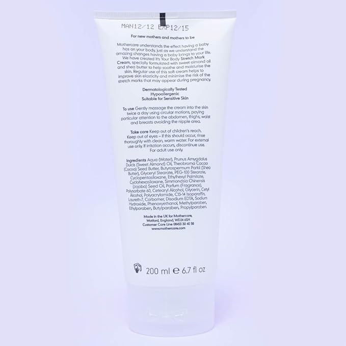 mothercare it's your body stretch mark cream