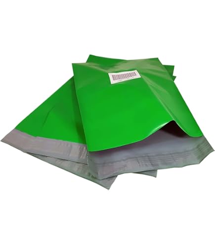 100 Red Poly Mailer Envelopes 14.5x19 Inches - Self-Sealing, Water Resistant Shipping Bags For Boutiques & Small Business