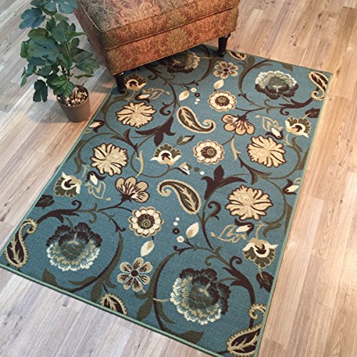 AntiBacterial Rubber Back AREA RUGS NonSkid/Slip 3x5 Floor Rug