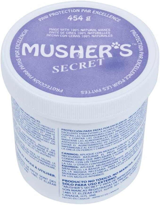 Musher's Secret Pet Paw Protection Wax, 1Pound Amazon.ca Pet Supplies