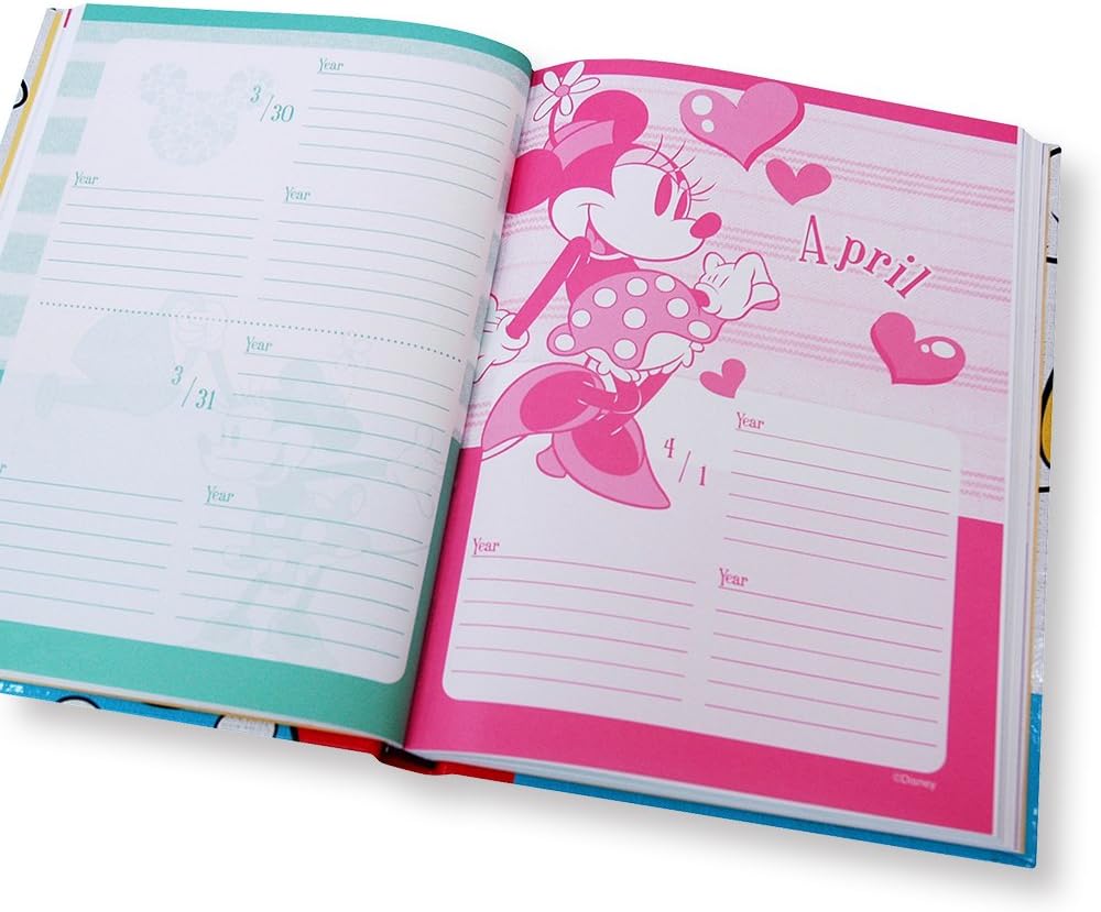 Amazon Co Jp 期間限定セール ディアカーズ 日記 3年連用 ディズニー ミニー 名入れなし 連用日記 12 G04 010 家電 カメラ