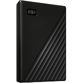 WD 2TB My Passport, Portable External Hard Drive, Black, backup software with defense against ransomware, and password protection, USB 3.1/USB 3.0 compatible - WDBYVG0020BBK-WESN
