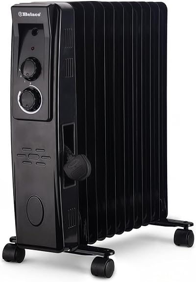 Belaco Oil Filled Radiator 11 Fins 2500W with Adjustable Thermostat