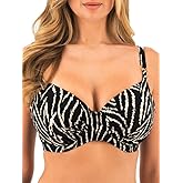 Fantasie Women's Silhouette Island Underwire Gathered Full Cup Bikini Top