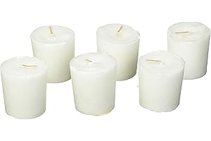 Aroma Naturals Votive Candles with White, Patchouli and Frankincense, Meditation, 6 Count