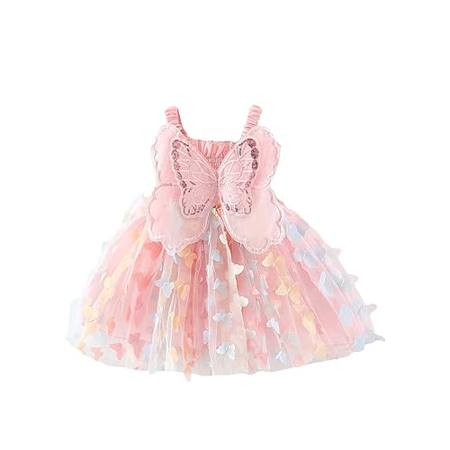Toddler Baby Girl Princess Butterfly Wings Fairy Dress Sleeveless