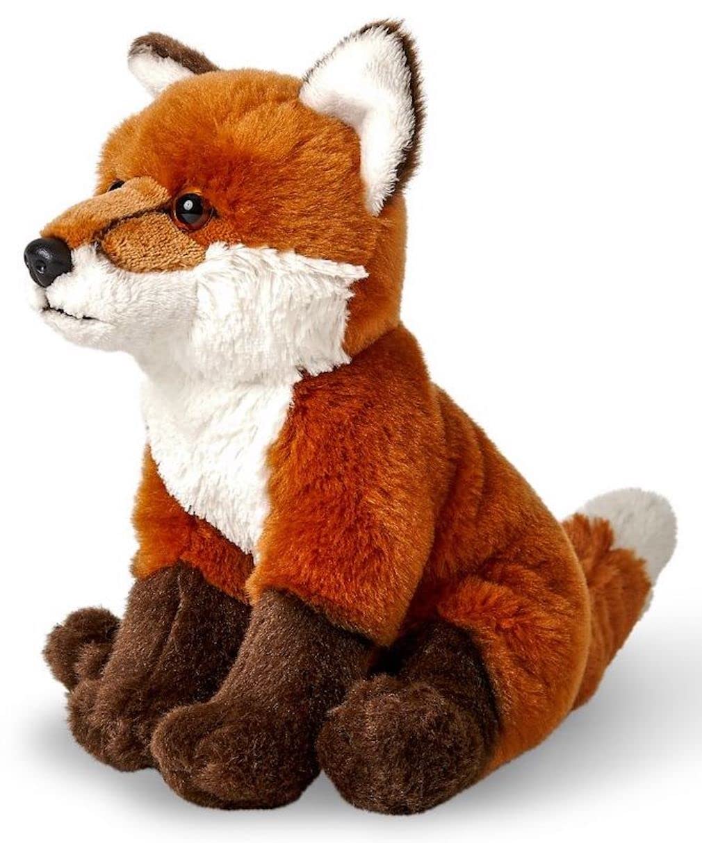 Uni-Toys - Red Fox, Sitting - 21 cm (Height) - Plush Fox - Plush Toy, Cuddly Toy