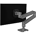 Ergotron – Upgraded LX Pro Premium Monitor Arm, Single Monitor Desk Mount – fits Flat Curved Ultrawide Computer Monitors up to 34 Inches, 4 to 22 lbs, VESA 75x75mm or 100x100mm – Dark Grey