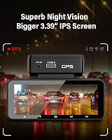 IIWEY D2 Pro Dash Cam 4K Front Rear GPS 5GHz WiFi 64GB Card view 5