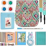 Katia Instant Camera Accessories Bundle Compatible for Fujifilm Instax Mini 9 / Mini 8+ / Mini 8 Instant Film Camera. Includes Camera Case, Album, Frame, Stickers, Strap,etc - Bohemian