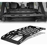 Rear Trunk Cargo Rack Basket Tray Interior Storage Luggage Carrier for 2007-2024 Jeep Wrangler JK JL Unlimited 4-Door Hardtops