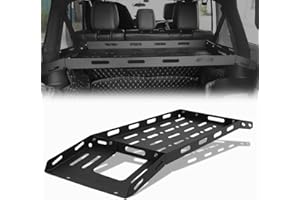 Rear Trunk Cargo Rack Basket Tray Interior Storage Luggage Carrier for 2007-2024 Jeep Wrangler JK JL Unlimited 4-Door Hardtop