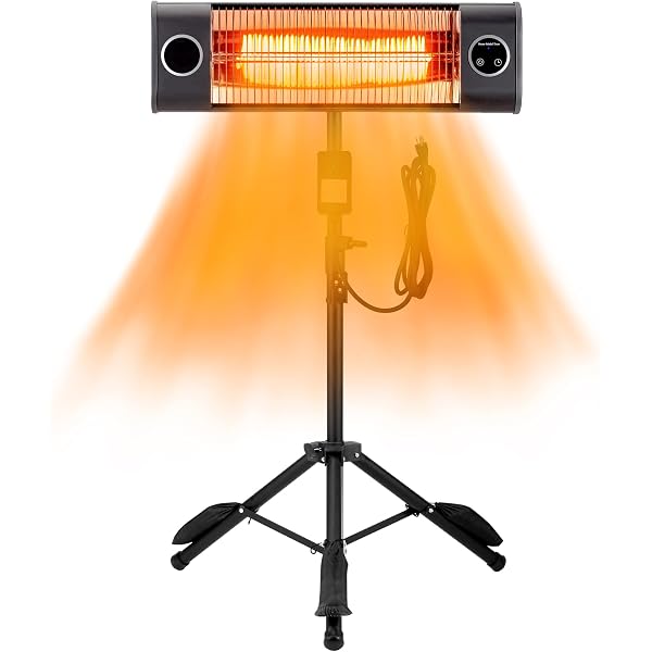 Amazon.com : Uthfy Outdoor Patio Heater,Electric 1500W Infrared Patio Heater  with Remote,Outdoor Space Heater with Tripod,IP45,9Hours Timer,Overheating  Protection : Patio, Lawn u0026 Garden