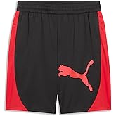 PUMA Mens Train All Daytech 8 Inch Knit Athletic Shorts Running Casual Bottoms - Red