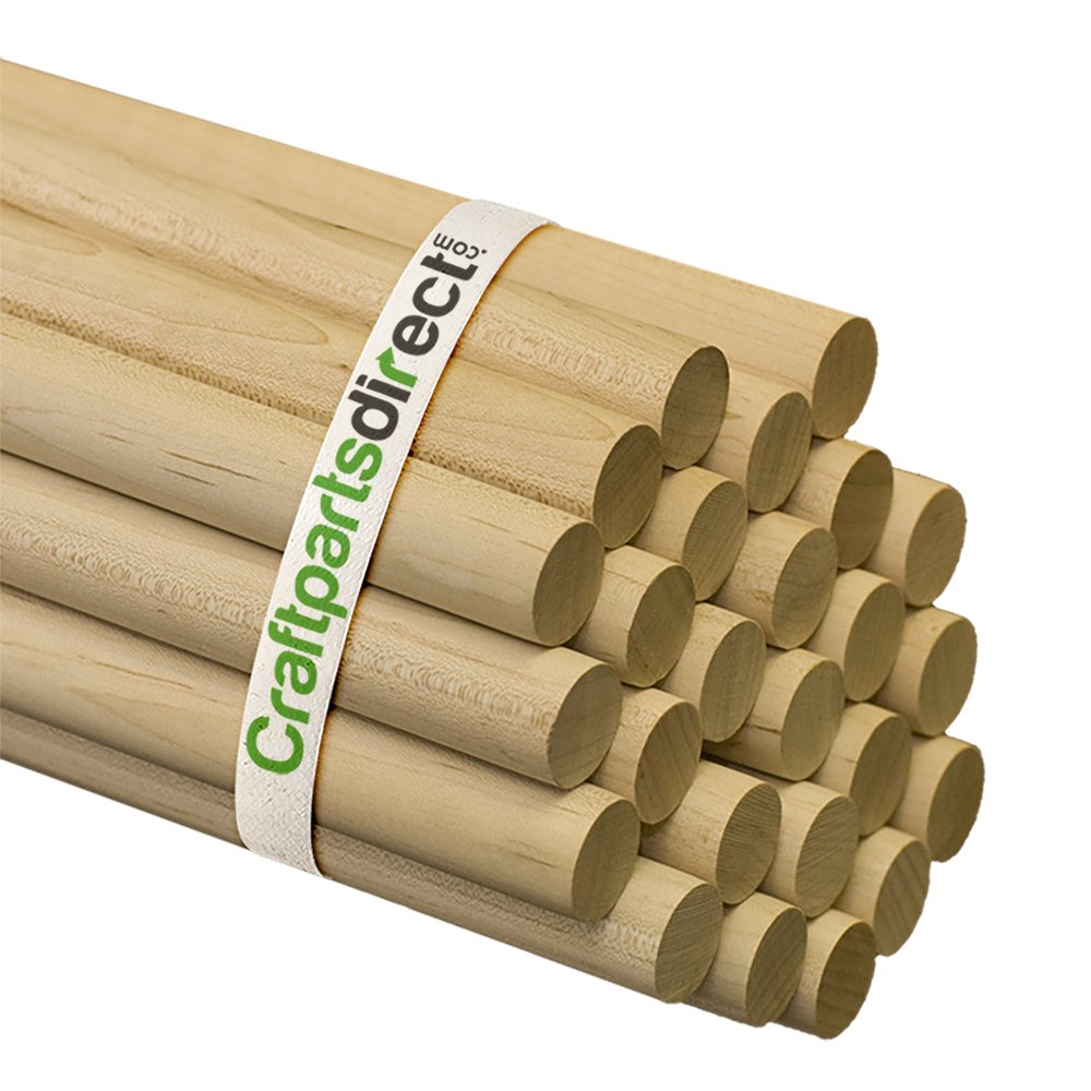 Amazon Wooden Dowel Rods 3 4 X 36 Unfinished Hardwood Sticks 