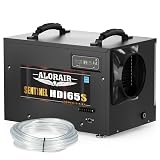 ALORAIR 120 PPD Commercial Dehumidifiers with Pump and Hose, Crawl Space Basement dehumidifier, Industry Water Damage Unit, Compact, Portable, Auto Defrost, Memory Starting