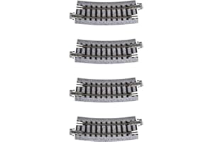 Kato USA Model Train Products Unitrack, 249mm (9 3/4") Radius 15-Degree Curve Track (4-Piece)
