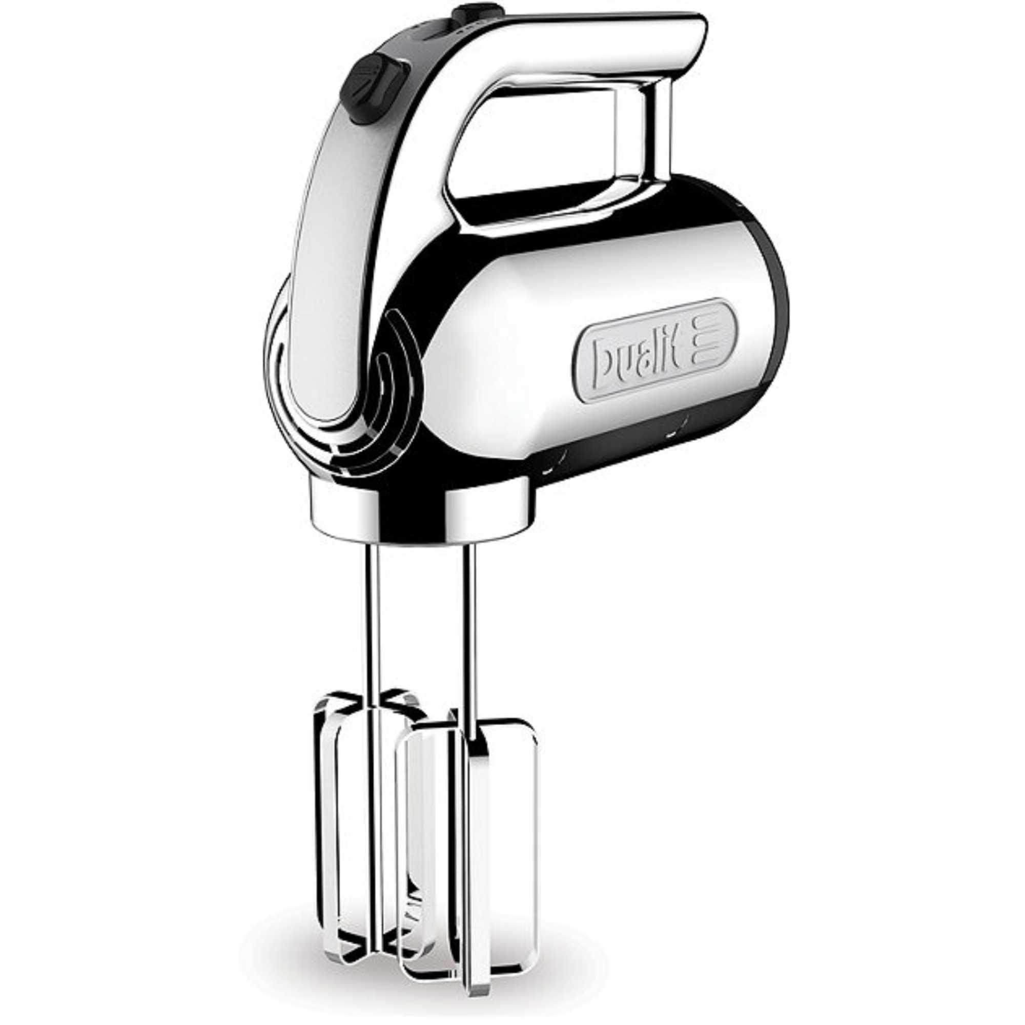 Dualit Hand Mixer | Canvas White, 400 W, 4 Speed Settings, Retractable Cord | Ideal for Baking with Flat Beaters, Dough Hooks & Whisk Attachments |For Mixing Cakes, Bread Dough, Egg Whites | 89303