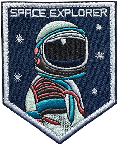 SpaceCar NASA Astronaut Military Tactical Morale Decorative Decal Emblem Patch 3.93" x 3.15"