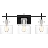 Quoizel Pensbury 3-Light Matte Black Vanity Light