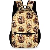 Sloth School Backpack for Kids Girls Boys, 16 Inch Cute Slothes Themed Bookbag, Personalized School Backpack for Students Children, Lightweight, Large Capacity