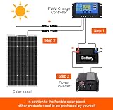 DOKIO 200W 12V Flexible Solar Panel Monocrystalline RV Boat Caravan Sheds view 5