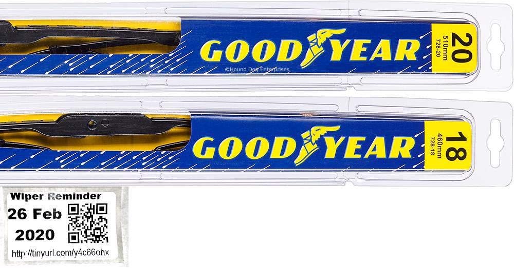 Windshield Wiper Blade Set/Kit/Bundle for 1996-2000 Honda Civic - Driver & Passenger Blades & Reminder Sticker (Premium)