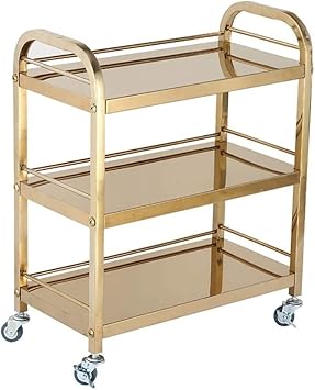Amazon Com Metal Rolling Storage Cart Utility Cart Trolley