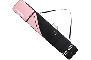 FIXITOK Snowboard & Ski Bag for Air Travel, Waterproof Full Padded Snowboard Bag Fit Board, Boots, Clothes, Helmet and Gear, Adjustable Length Ski Bag(157CM-181CM)