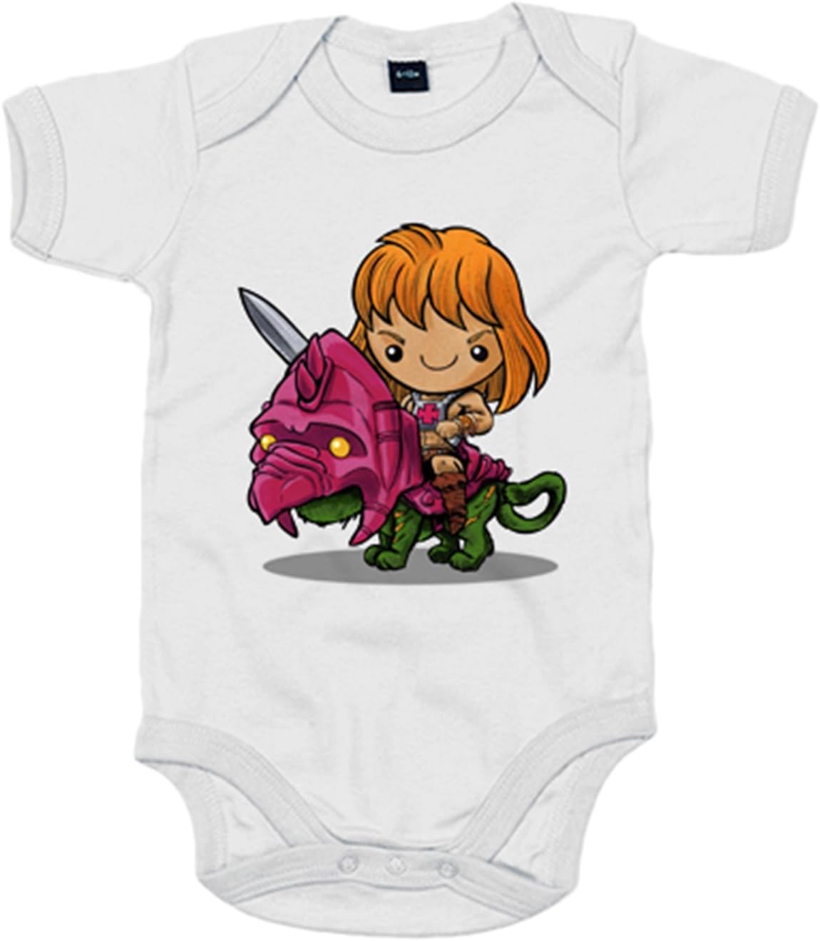 Body Bebe Chibi Kawaii He Man Parodia De Masters Del Universo 6 12 Meses Blanco Ropa De Una Pieza Ropa Thebirthgeeks Com