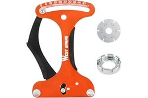 PETCHOR Spoke Tension Meter Tool Bike Indicator Meter Tensiometer, Wire Tension Adjustment Tool for Measuring Bicycle Wheel Spokes Voltage Value
