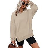 XIEERDUO Womens Oversized Sweatshirts Pullover Casual Crewneck Long Sleeve Tops Comfy