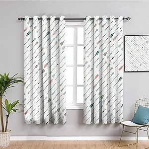 Flecha decoración cortina paneles flechas inclinadas estilo nativo