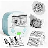 Label Maker Machine,D21 Portable Bluetooth Mini Label Printer,Smartphone Handheld Thermal Sticker Labeler Multiple Templates Font Icon Inkless Custom Label Maker for Home Kids School Supplies,Blue