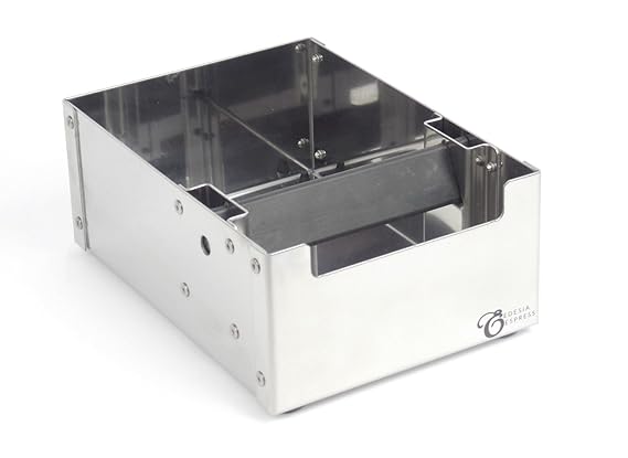 Premium Abklopfkasten Sudschublade Abklopfbehälter Abschlagkasten Knockbox aus Edelstahl - 165 x 225 x 95 mm