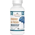 Levitate Energy & Focus Booster – Powerful Brain Performance Supplement - Improves Learning, Concentration, Memory - Organic Capsules - Energy Support Formula for Men & Women - 60 Count